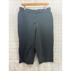 Westbound Capri Pants Womens Size 14P Black Comfort